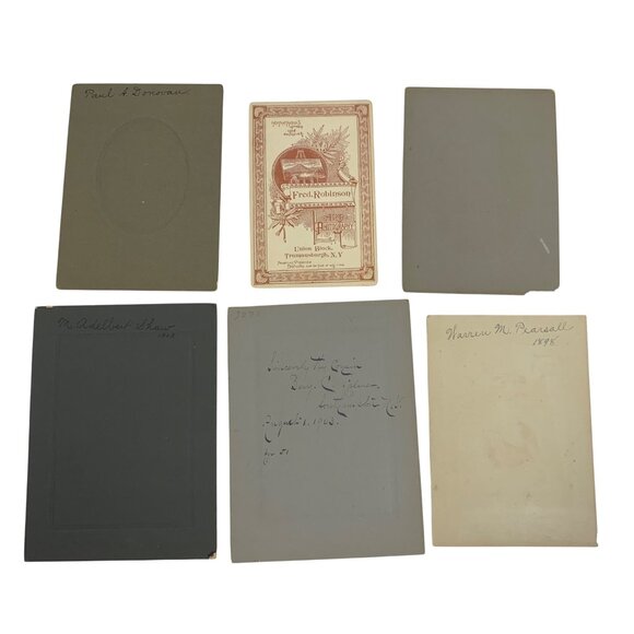 Antique Early 19th Century Set Of 9 ID'd Mens Portrait Photographs Collection - Picture 16 of 16